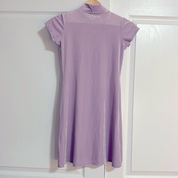 AMERICAN GIRL Soft as Snow Purple Velvet Mock Neck Dress Girls 10-12 Holidays - Picture 5 of 8